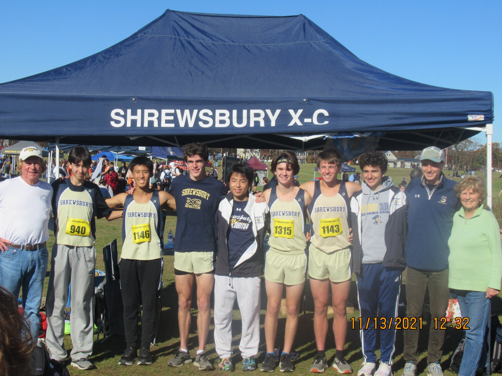 Cross country photo after a meet